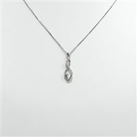 Collana Miluna Donna in Oro bianco Diamante 0.07 Ct CLD2681 - CLD2681